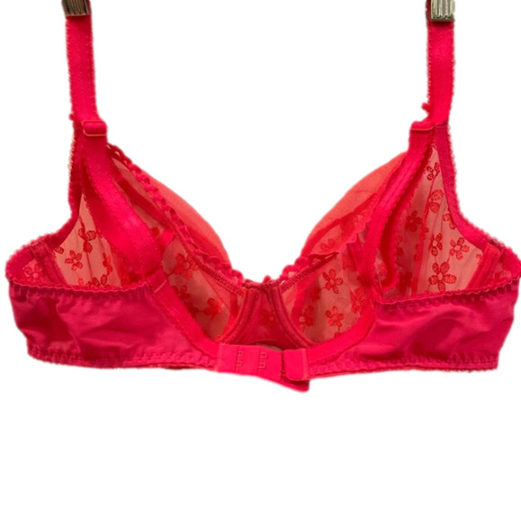 Freya hot pink lace bra. US 32DD - Picture 2 of 4